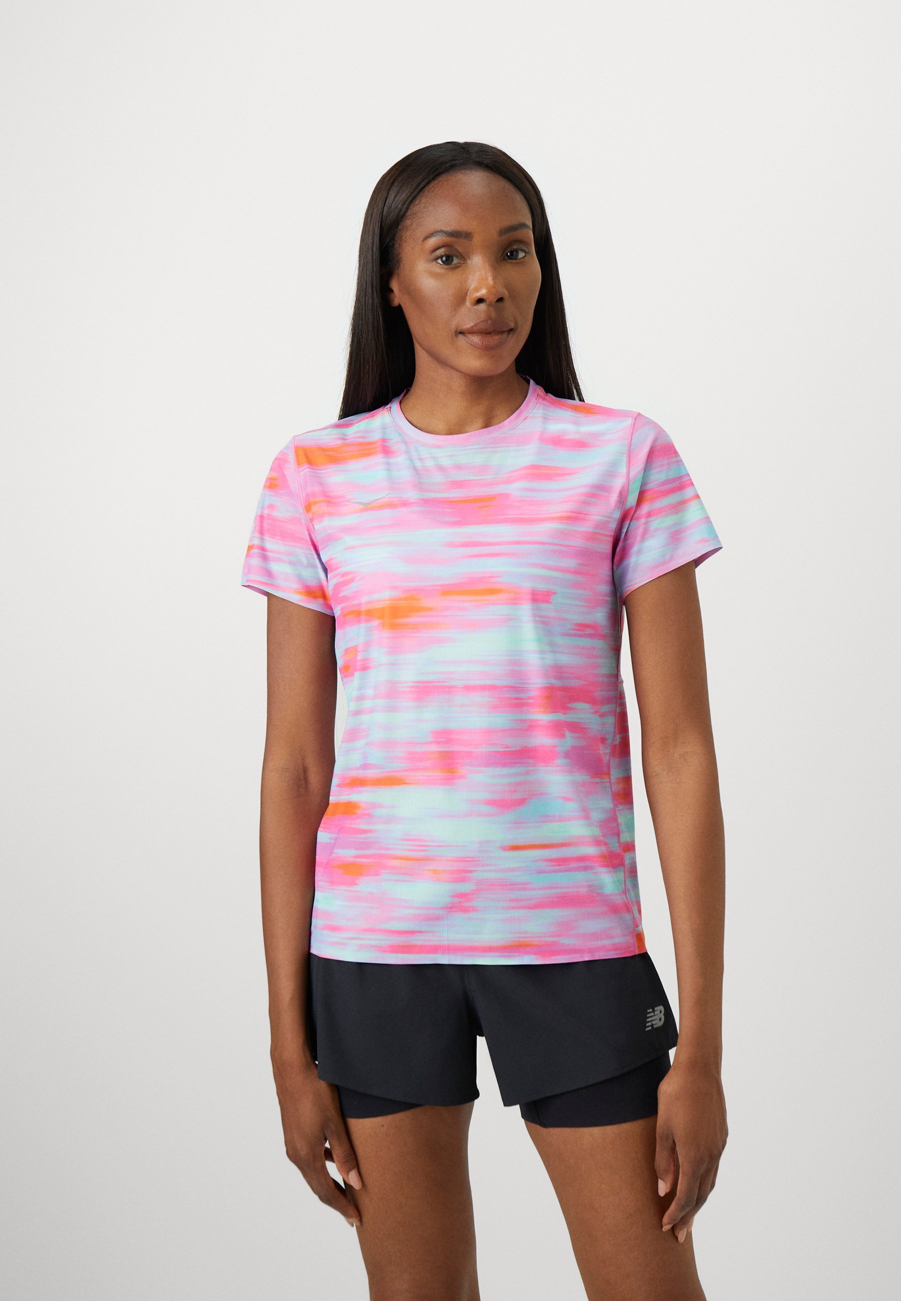 HOKA AIROLITE T-shirt met korte mouwen - Print - roze wazig