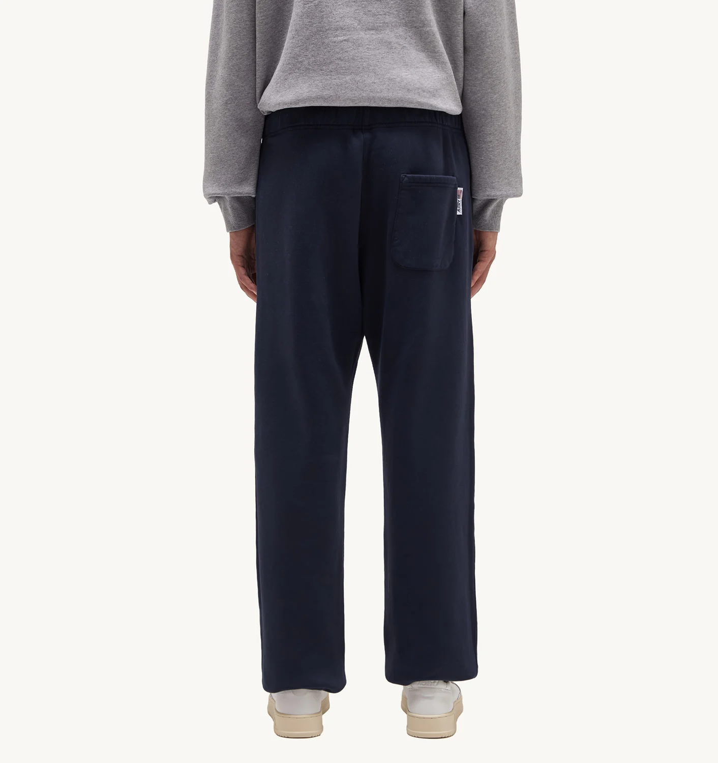 PANTALONI JOGGER ALBAȘTRI DIN JERSEY DE BUMBAC PERIAT