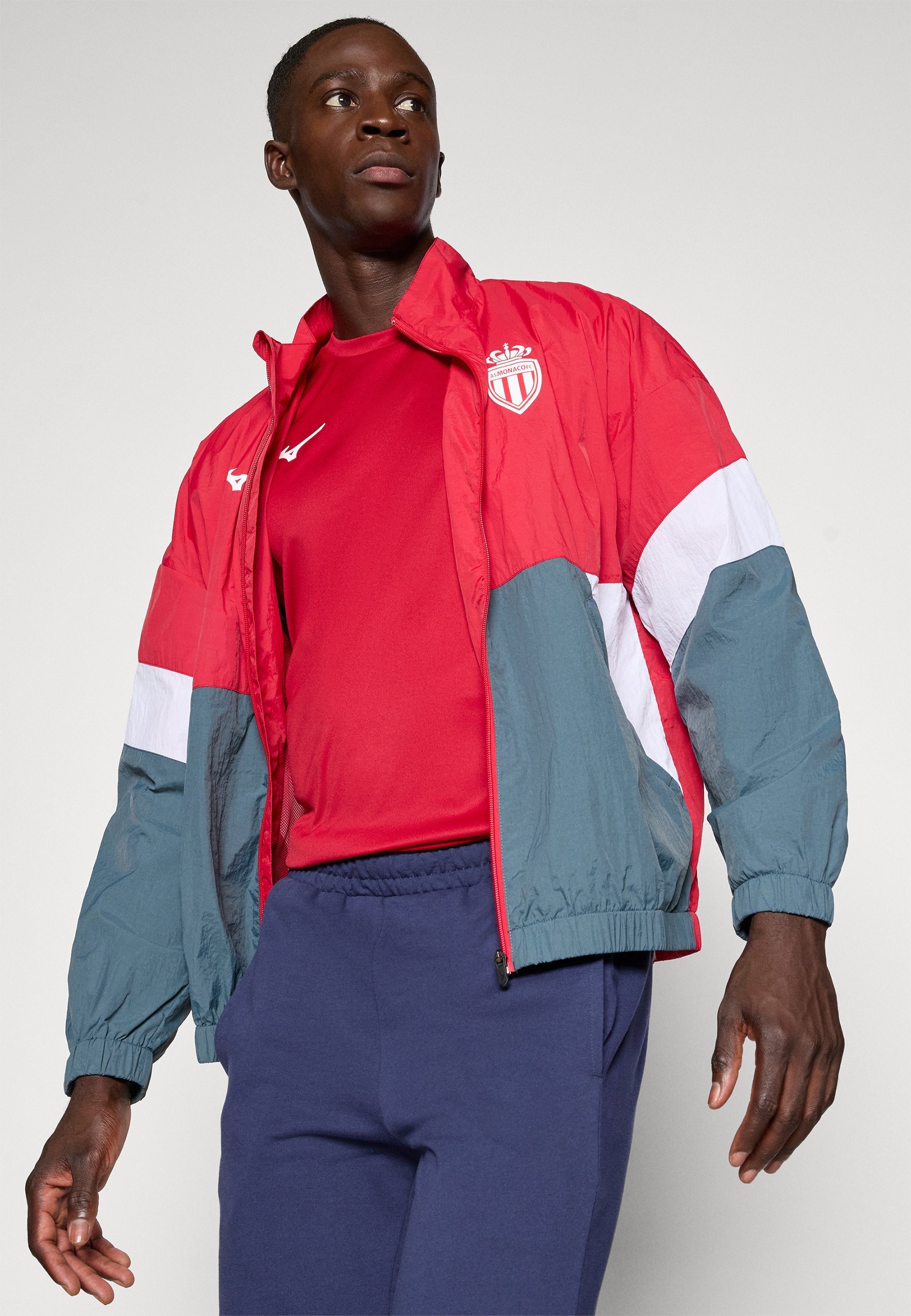Mizuno PRE MATCH RETRO JACKET MONACO - Klubové oblečení - tango red