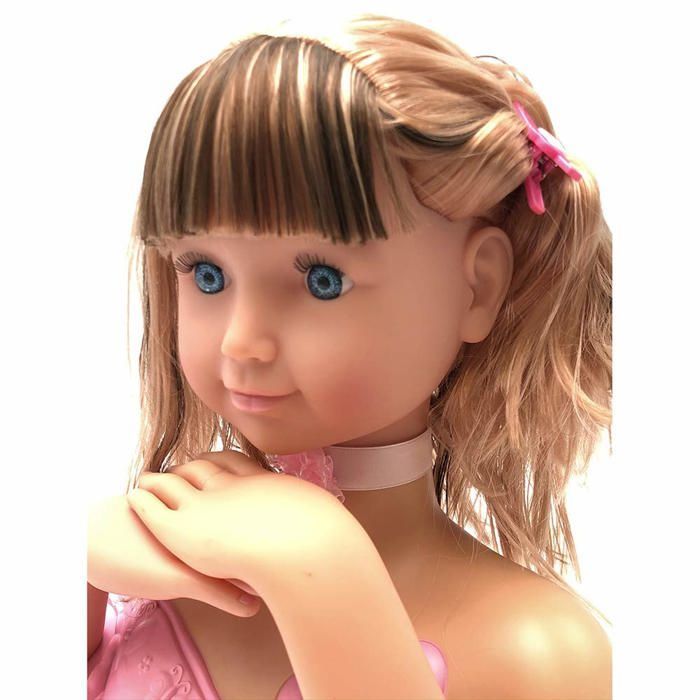 Buste de poupée - CPA Toy Group - 772T00402 - Coiffure - Accessoires inclus - Rose