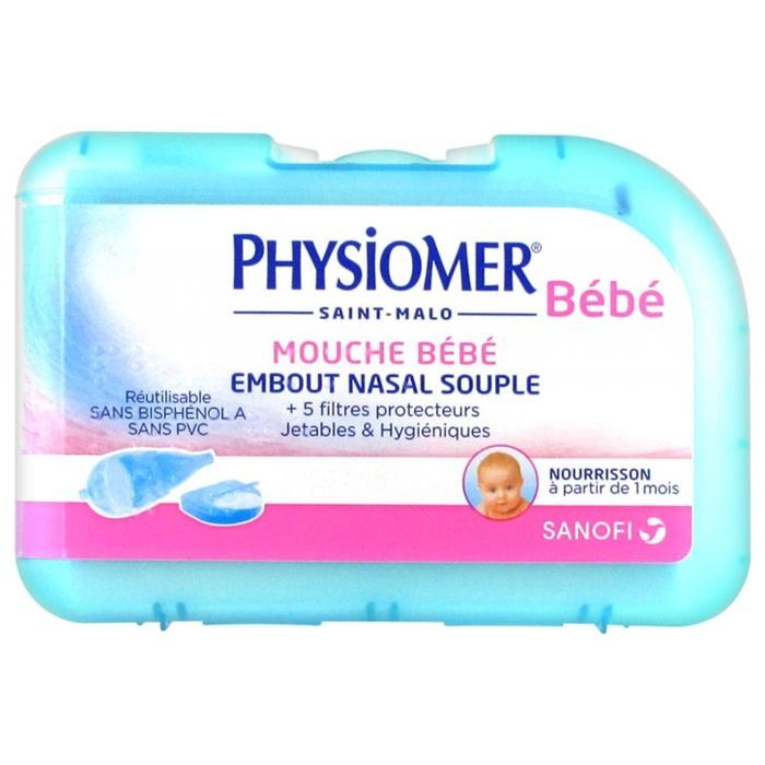 Aspirador nasal Physiomer para bebés + 5 filtros protectores