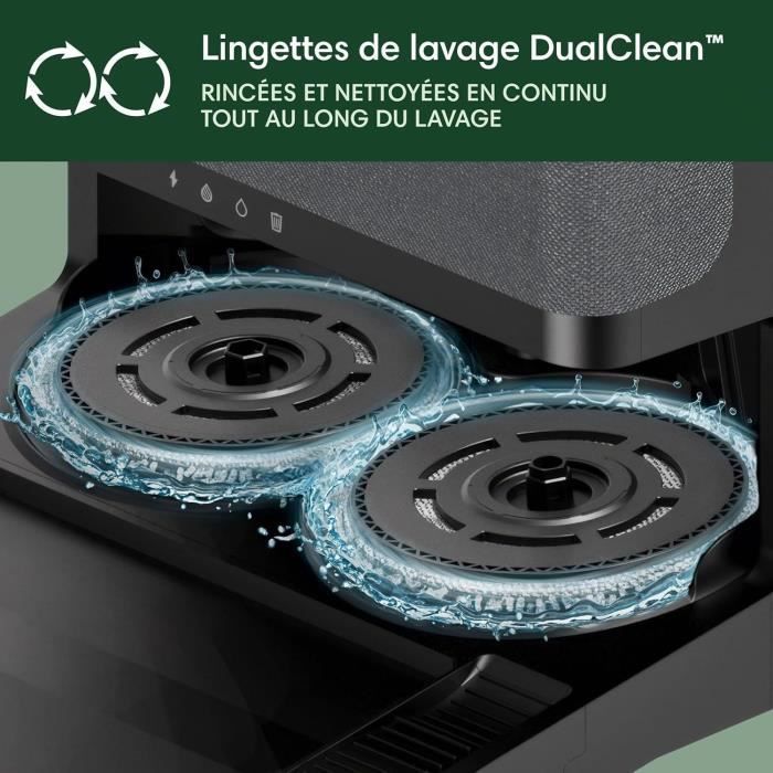 iRobot Roomba Plus 505 Black - Multifunctional Base - Warm Air Wash and Dry Mop Pads - PrecisionVision AI
