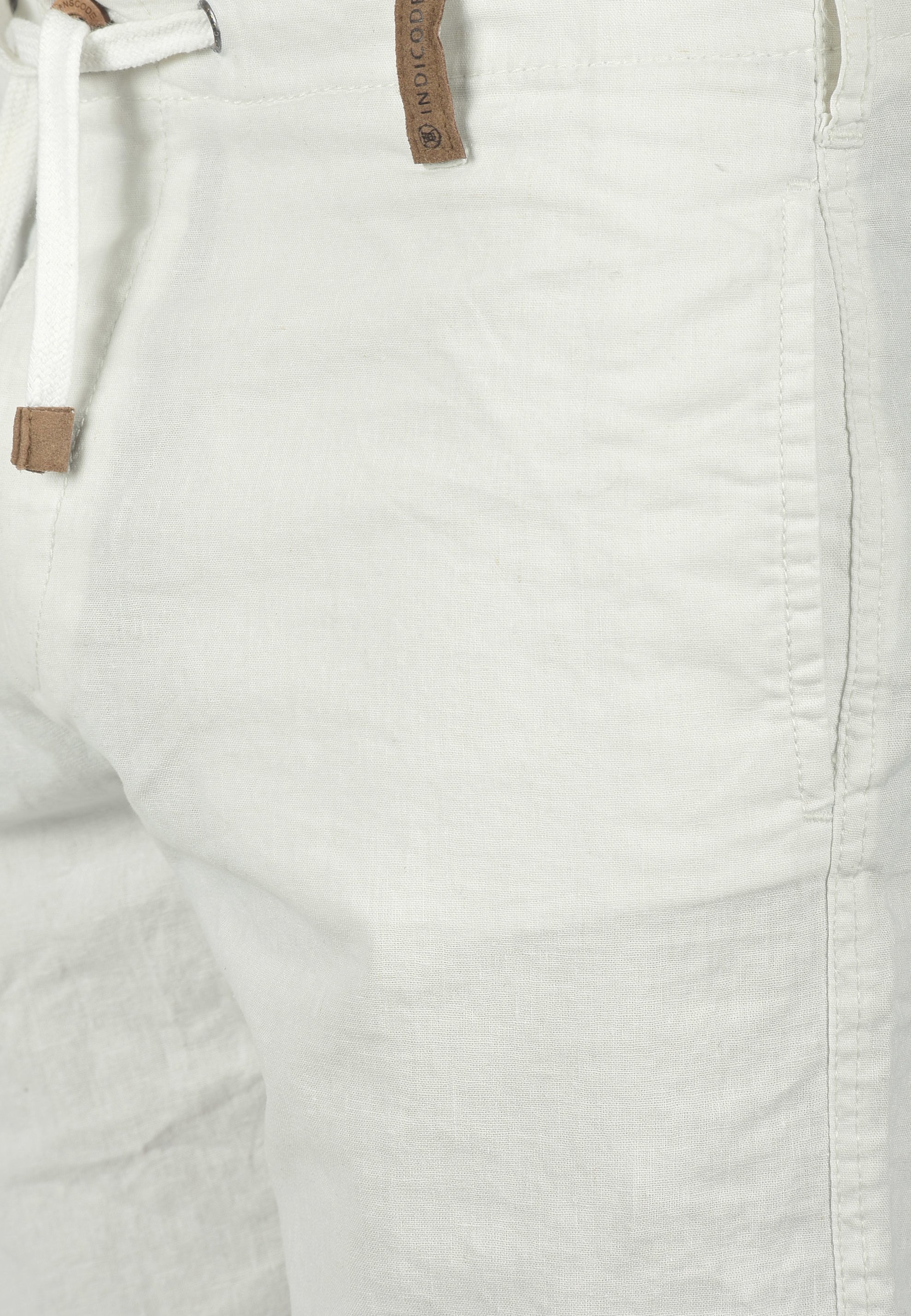 INDICODE JEANS IDIVES LINEN MIX - Pantalon - blanc cassé