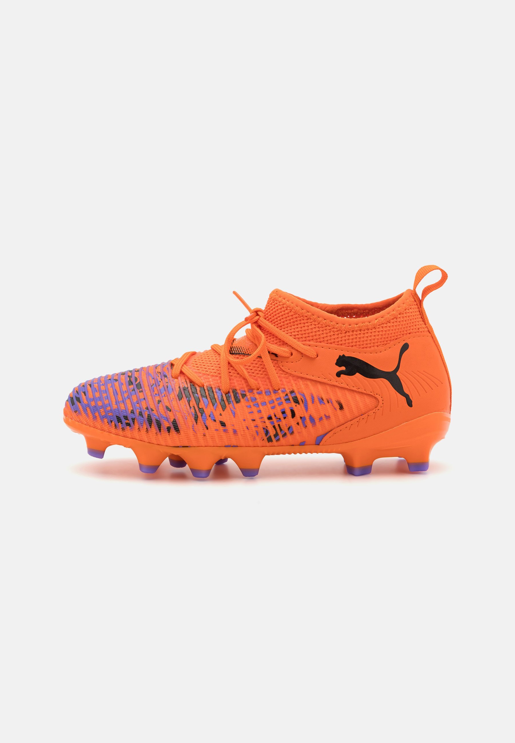 Puma FUTURE 8 MATCH CREATIVITY FG/AG JR UNISEX - Scarpe da calcio per terreni compatti - arancione papavero/nero/rosa veleno