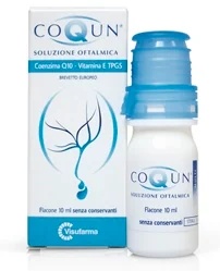 Coqun steriele oogoplossing 10 ml met co-enzym Q10 en vitamine E