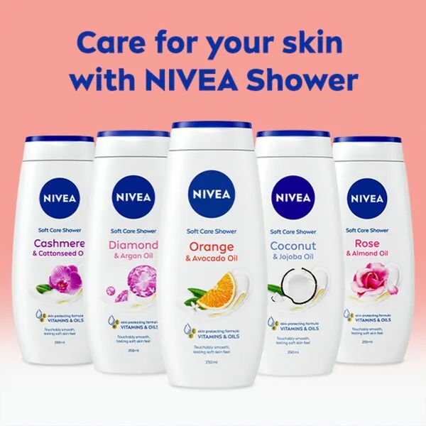 NIVEA gel za tuširanje s uljem naranče i avokada<br>250 ml - Normalna koža