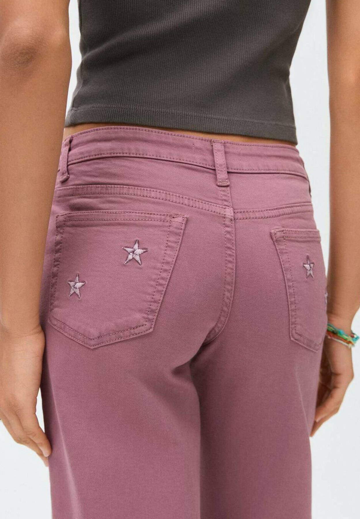 Mango Kids TEEN - Uitlopende jeans - roze