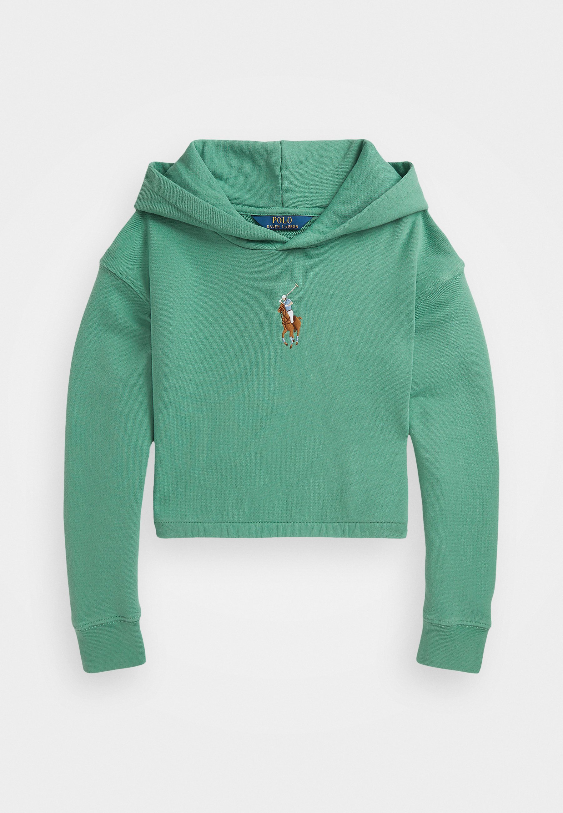 Sweat-shirt à capuche Polo Ralph Lauren BIG PONY TERRY BOXY - Vert fairway