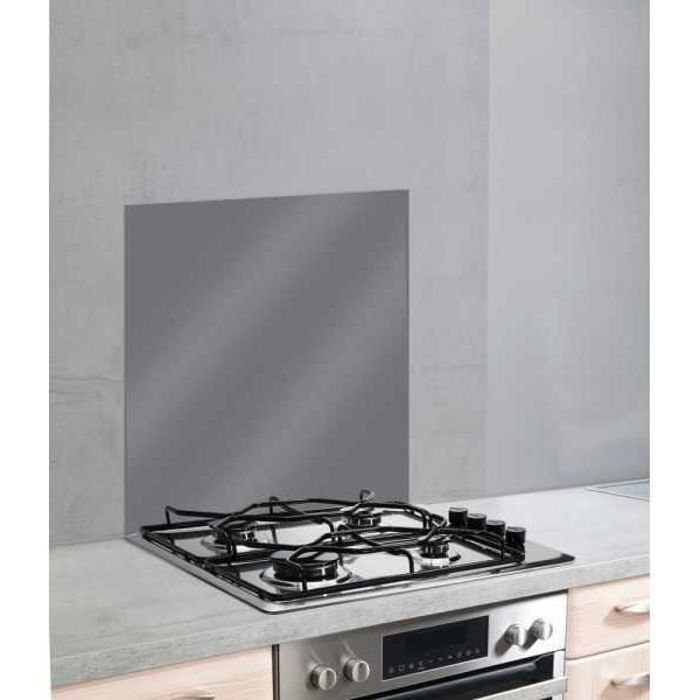 Paraschizzi da cucina in vetro WENKO, vetro temperato, 60x70 cm, grigio