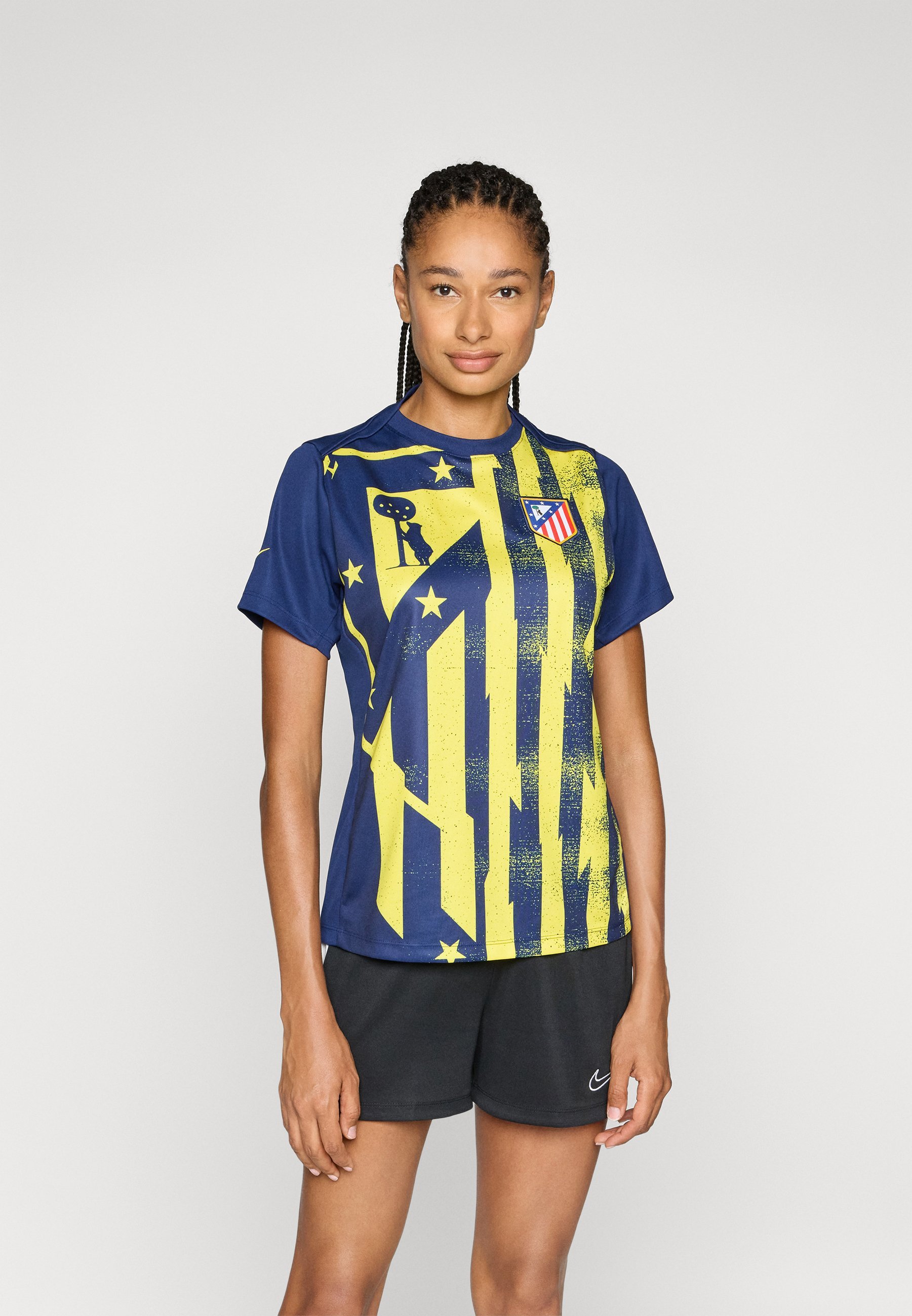 Nike Performance ATLÉTICO MADRID ACADEMY PRO AWAY - Sport T-shirt - binair blauw/levendig geel