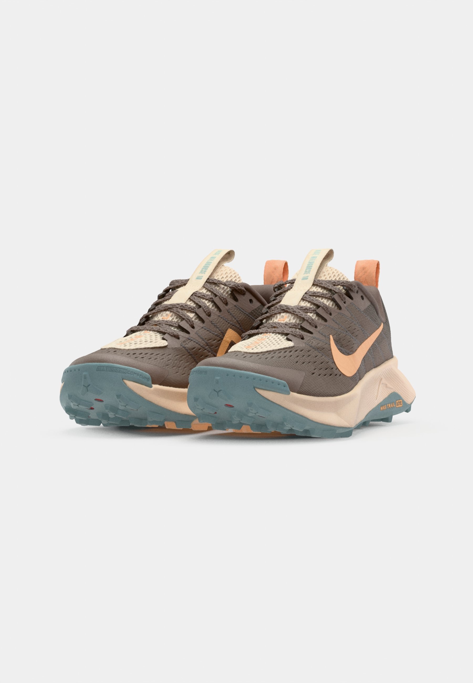 Nike Performance REACTX WILDHORSE 10 - Trailrunningschoenen - bruin/oranje krijt/grotsteen/cannon/parelwit