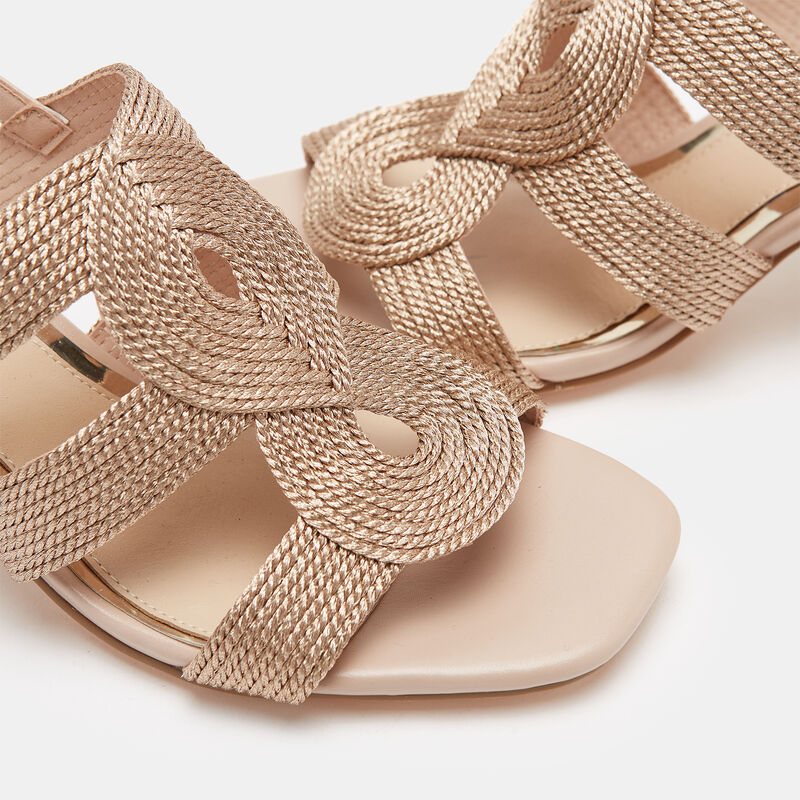 Pletene sandale s midi potpeticom