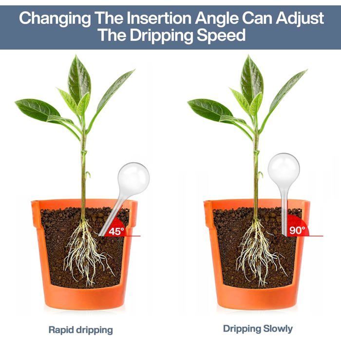 12 Pieces Plant Irrigation Balls, Automatic Drip Plant Watering System, Plant Watering Bulb System