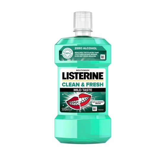 Listerine Clean & Fresh płyn do płukania jamy ustnej Mild Taste 500ml