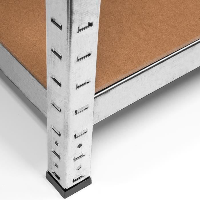 Heavy-duty metal shelving unit with 5 shelves - 170x75x30cm - Max. load 350 kg