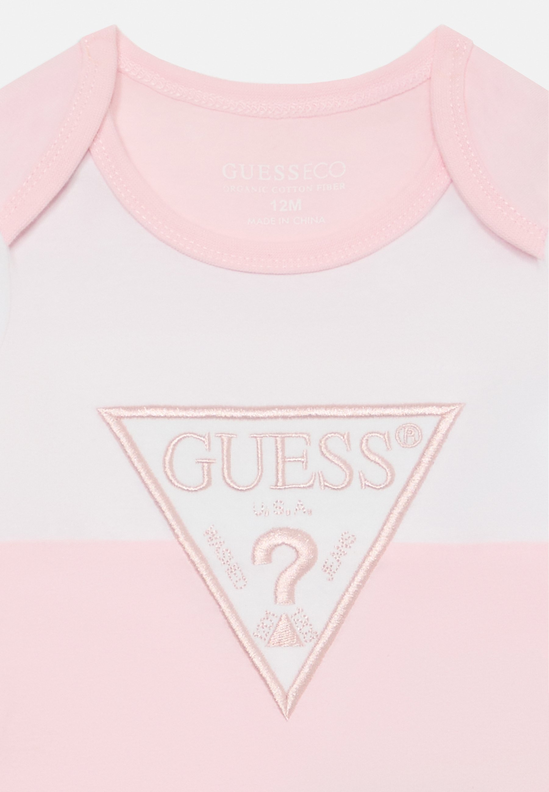 Guess BABY PANTS SET UNISEX - Trainingsbroek - roze/wit