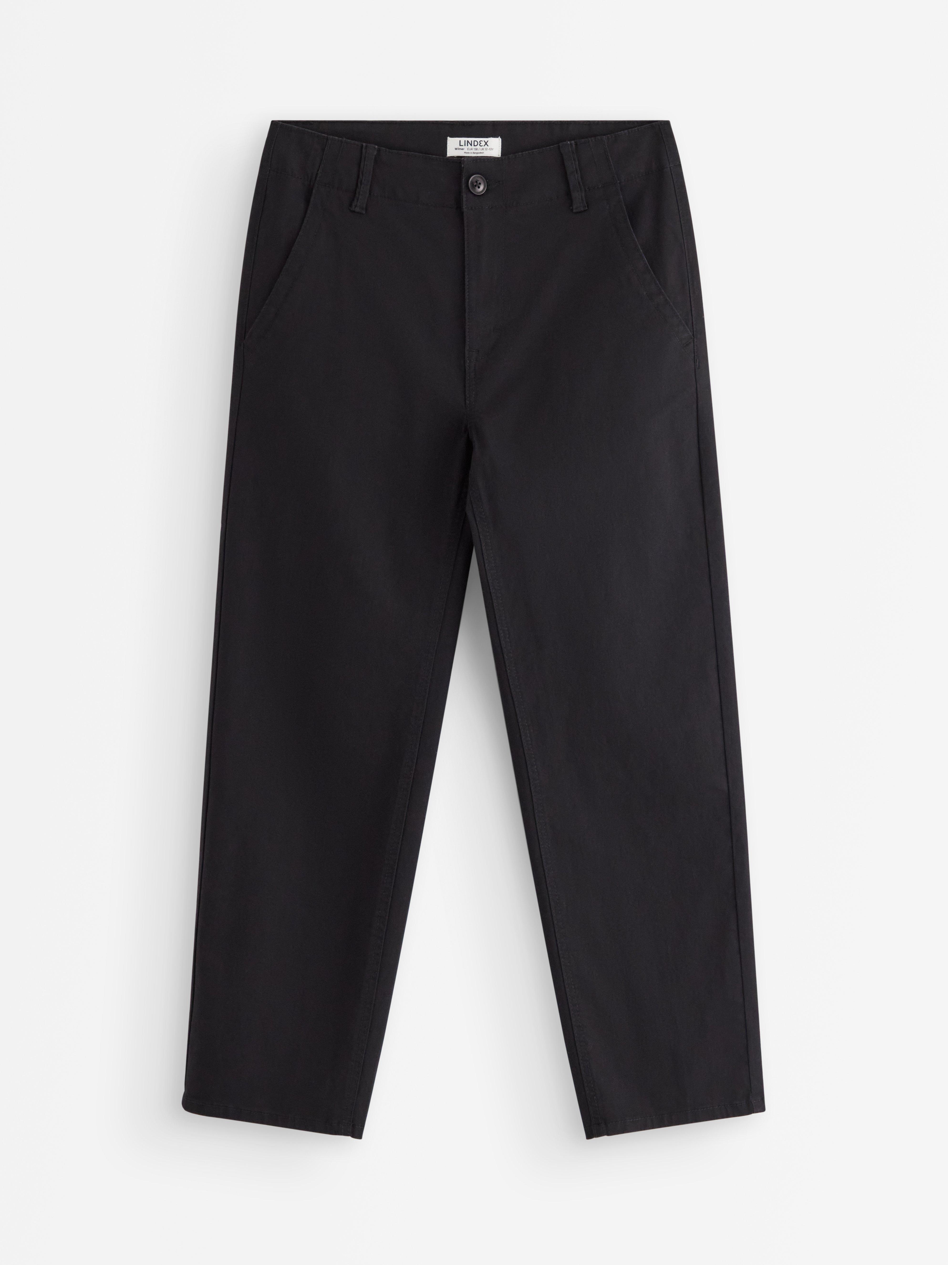 Pantalones chinos de pierna ancha WILMER negros
