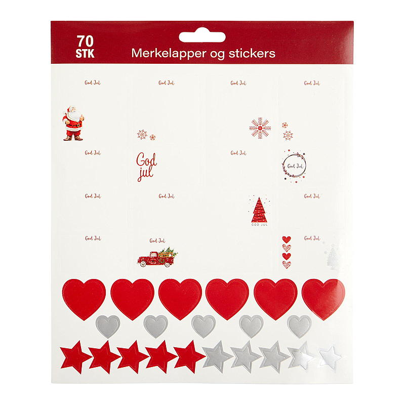 Hjem Etiketter/klistremerker 70 stk