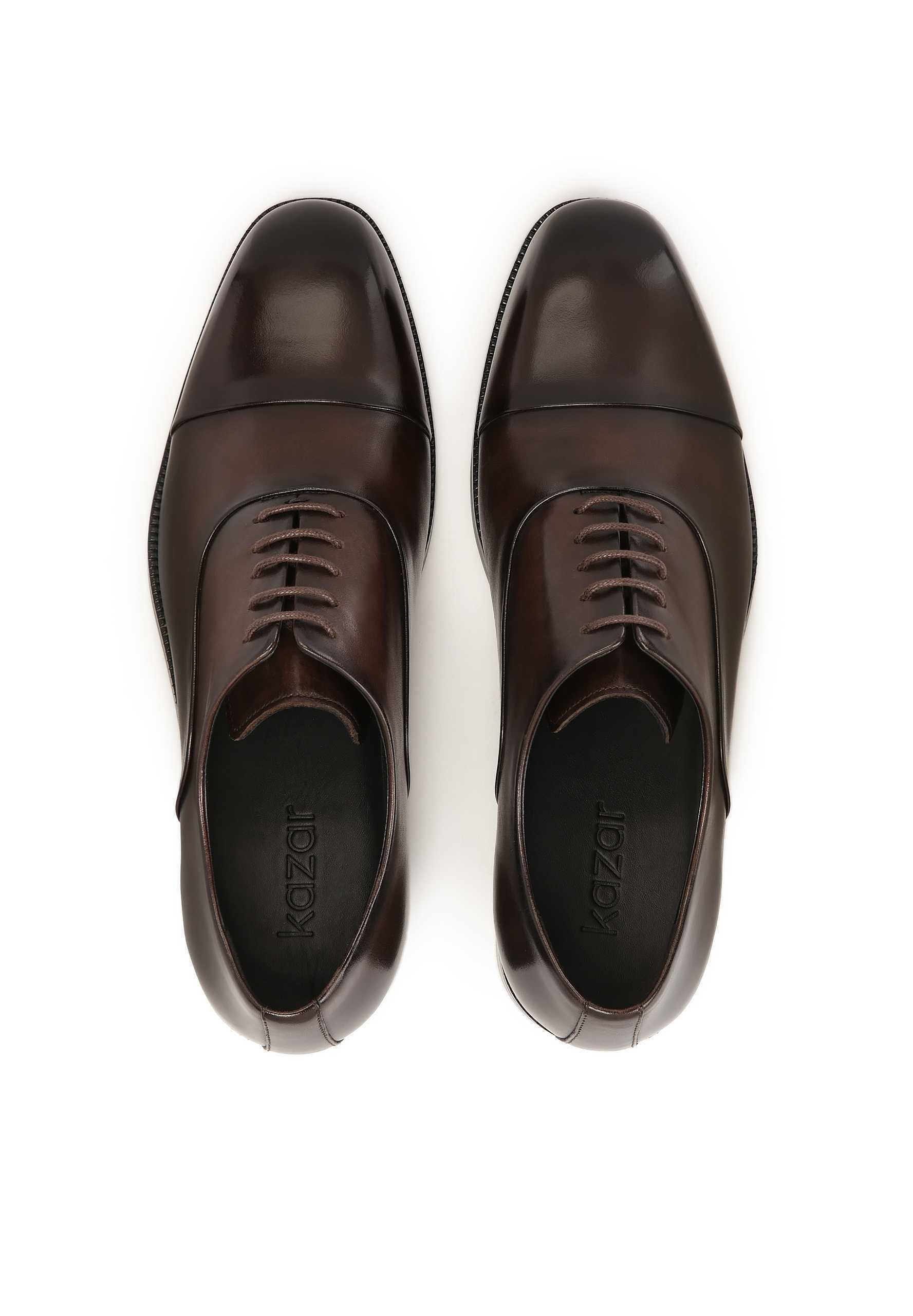Kazar AUTHIOS - Slimme veterschoenen - bruin