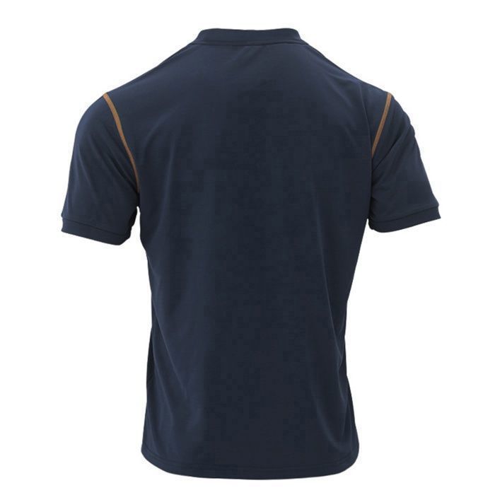 Men's Polo Shirt, Casual Men's Summer Button-Down Polo Shirt, Men's Short Sleeve Sport Regular Fit Polo Shirt - Navy Blue