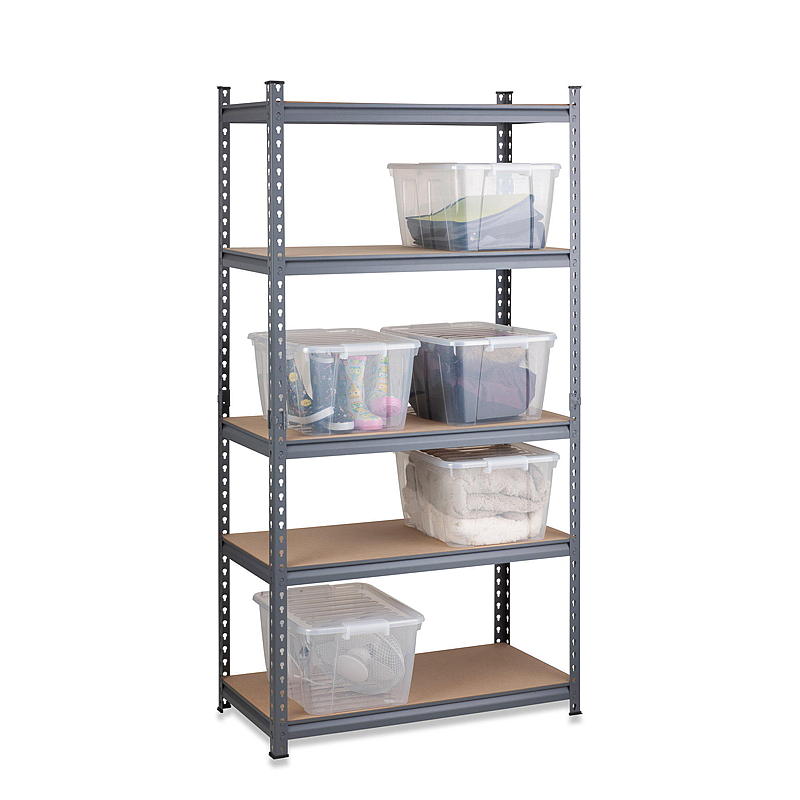 Boekenkast van staal, 183 x 91,4 x 45,7 cm, 5 planken