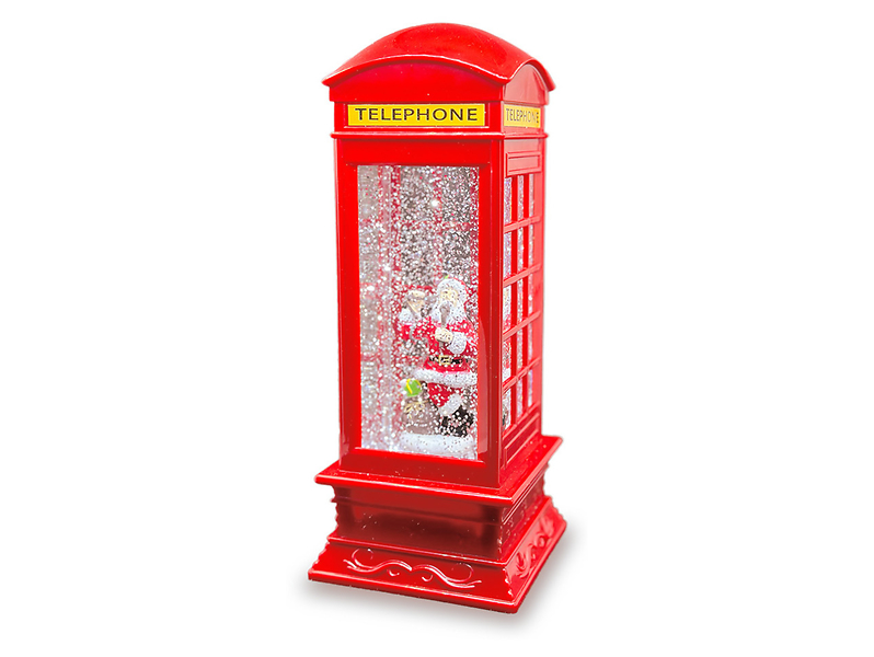 Lampka dekoracyjna Budka telefoniczna LED 21 cm czerowna
