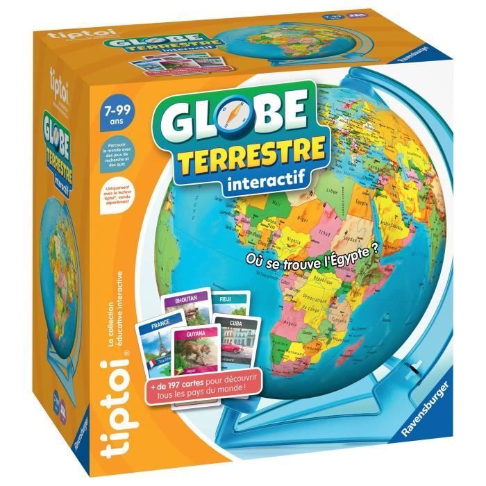Globo interativo tiptoi®, 00000191, 7 anos, Ravensburger