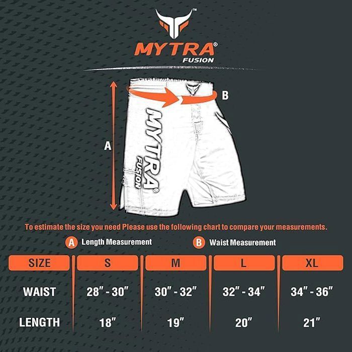 MMA-Shorts – Mytra Fusion – Thunder Storm – Schwarz – Hybrid-Polyester – Höchster Tragekomfort