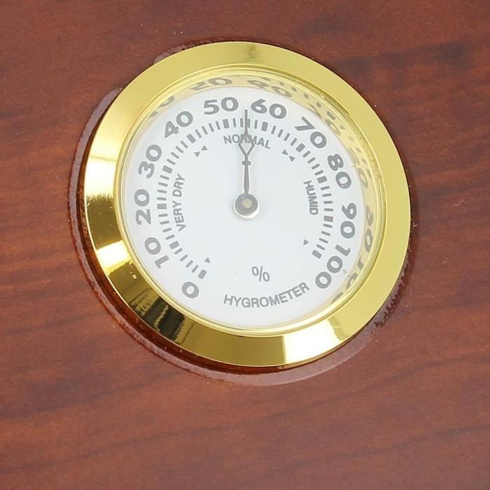 mini humidor marrón para puros