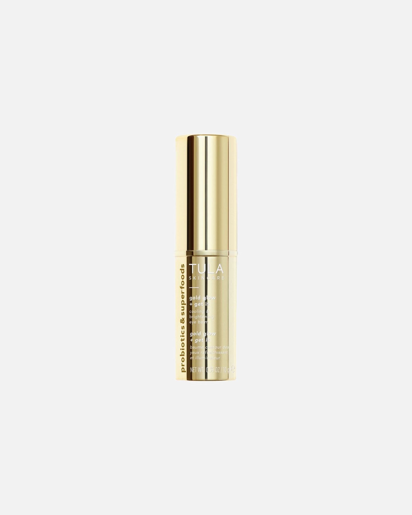 TULA Eye Balm Probiotics & Superfoods Gold Glow + Get It Chladivý a rozjasňujúci očný balzam - 10 g