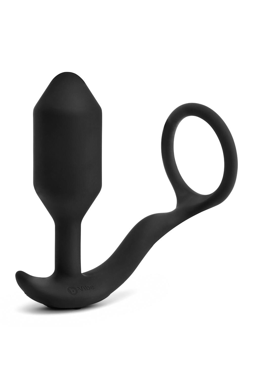 Δονητικός Δονητής B-Vibe Snug & Tug M Μαύρος