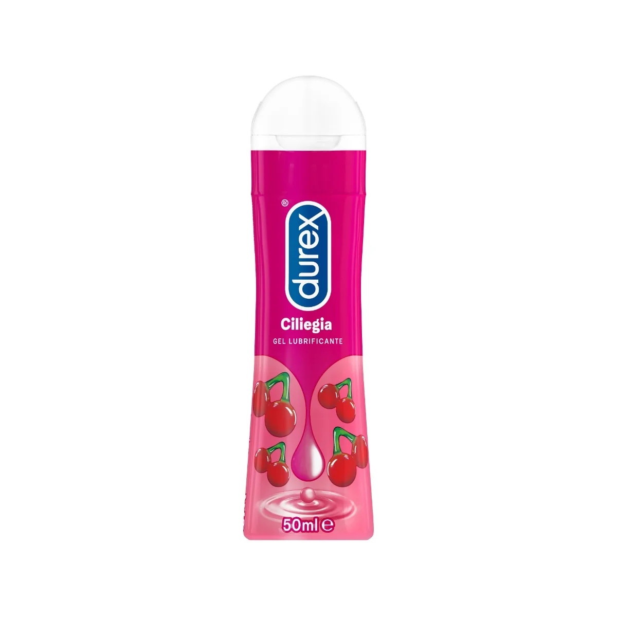 Lubricante íntimo Durex Play Gel Very Cherry 50 ml con cereza