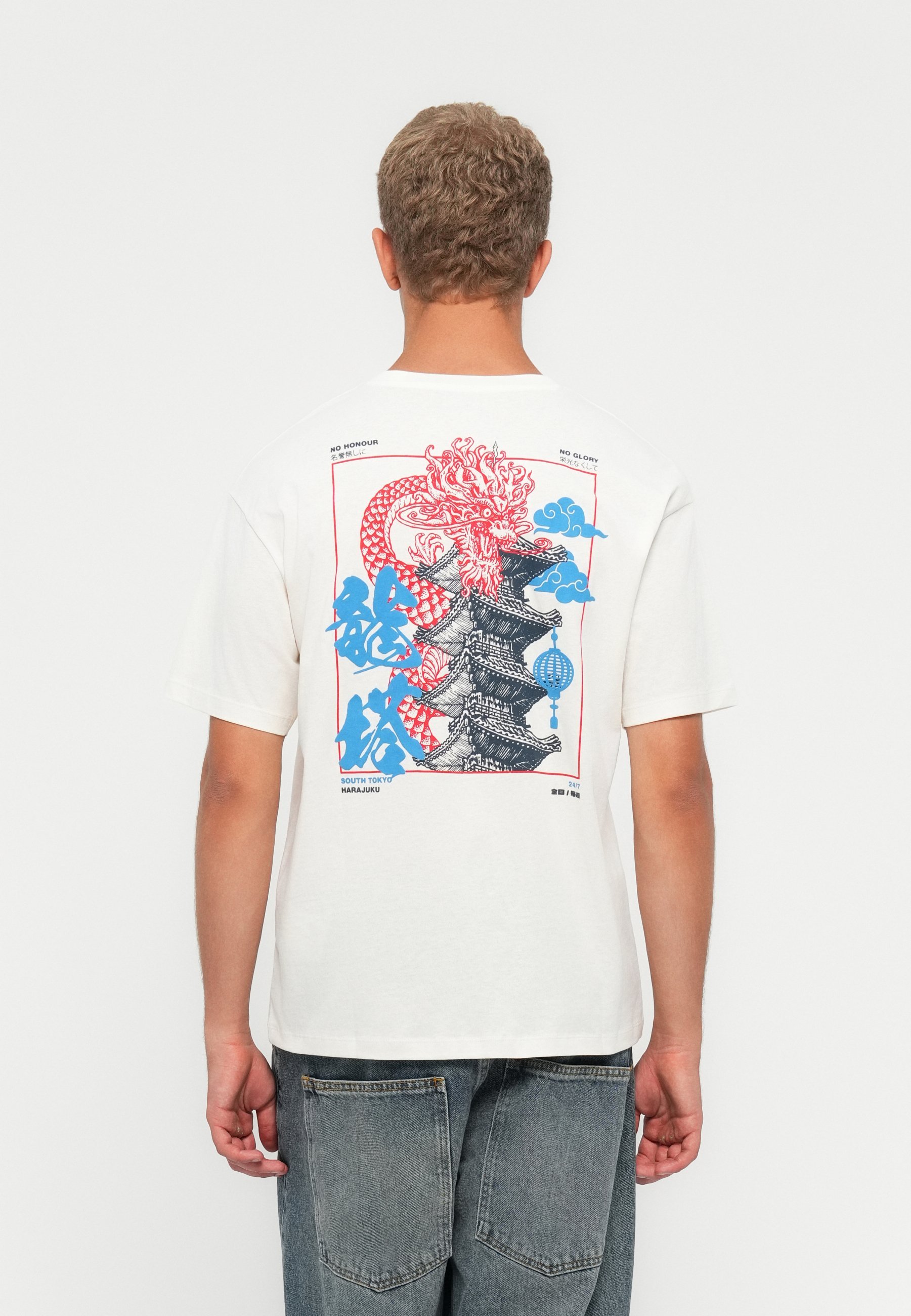Jack & Jones JORDRAGON T-shirt met ronde hals - T-shirt met print - reiger