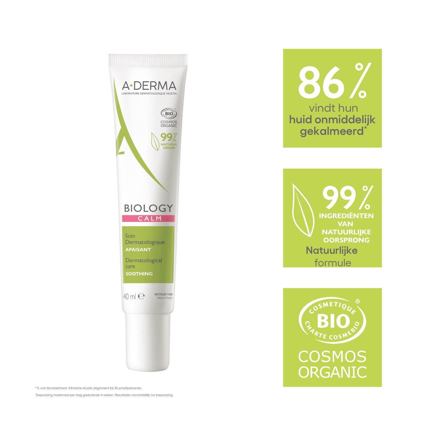 Loção Facial A-DERMA Biology Calm Cuidado Dermatológico - 40 ml