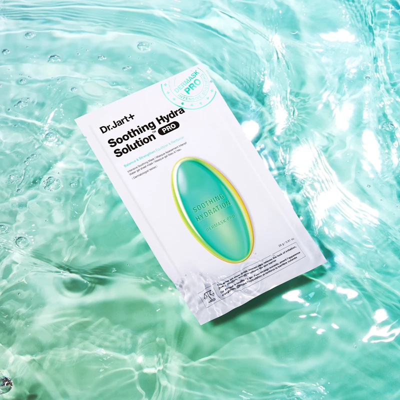 Dr. Jart+ Soothing Hydra Solution™ intensyviai raminanti kaukė, regeneruojanti ir drėkinanti veido kaukė