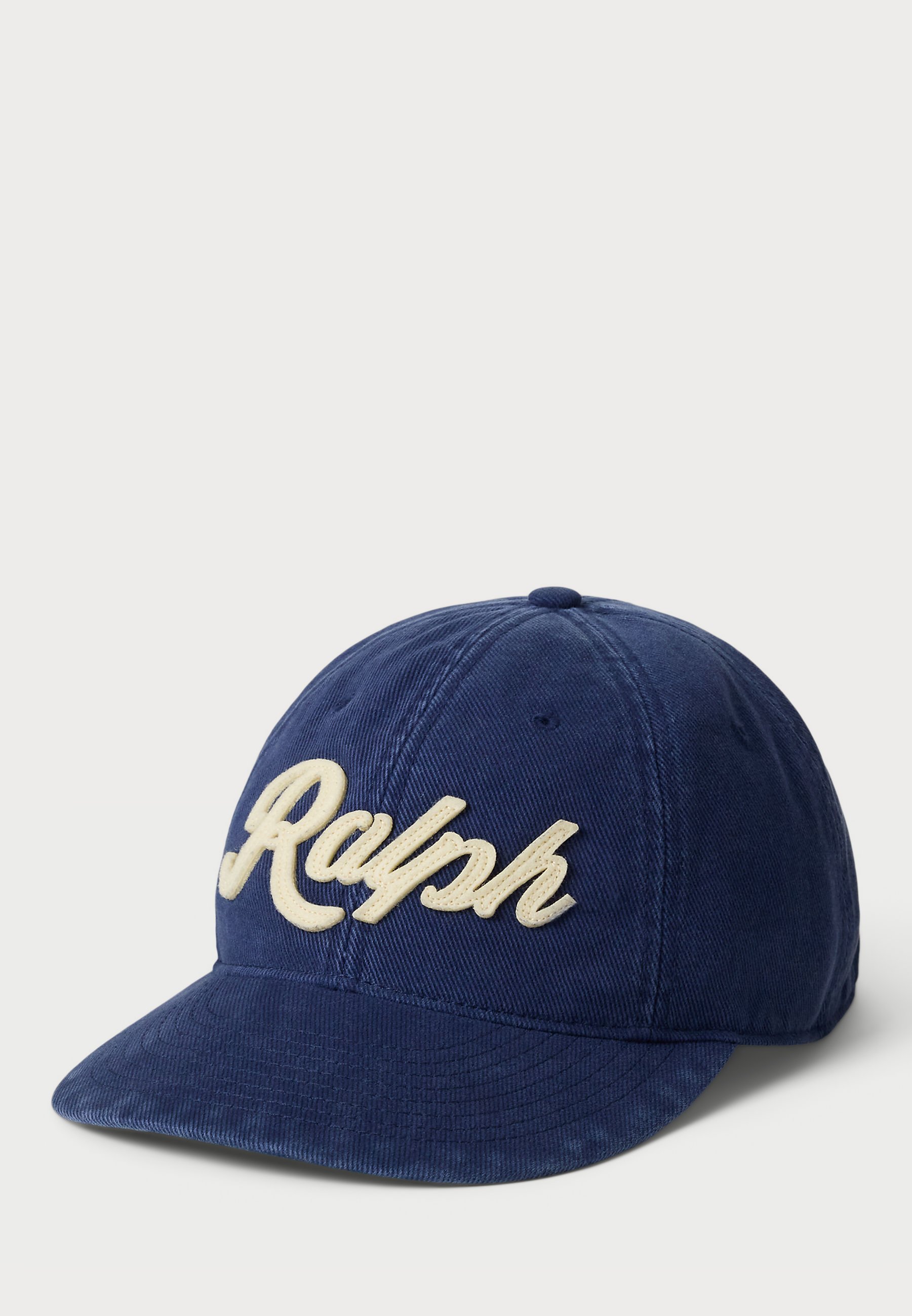 Polo Ralph Lauren Baseballkappe mit Applikationen aus Twill, Unisex - Kappe - Newport Navy/Beige