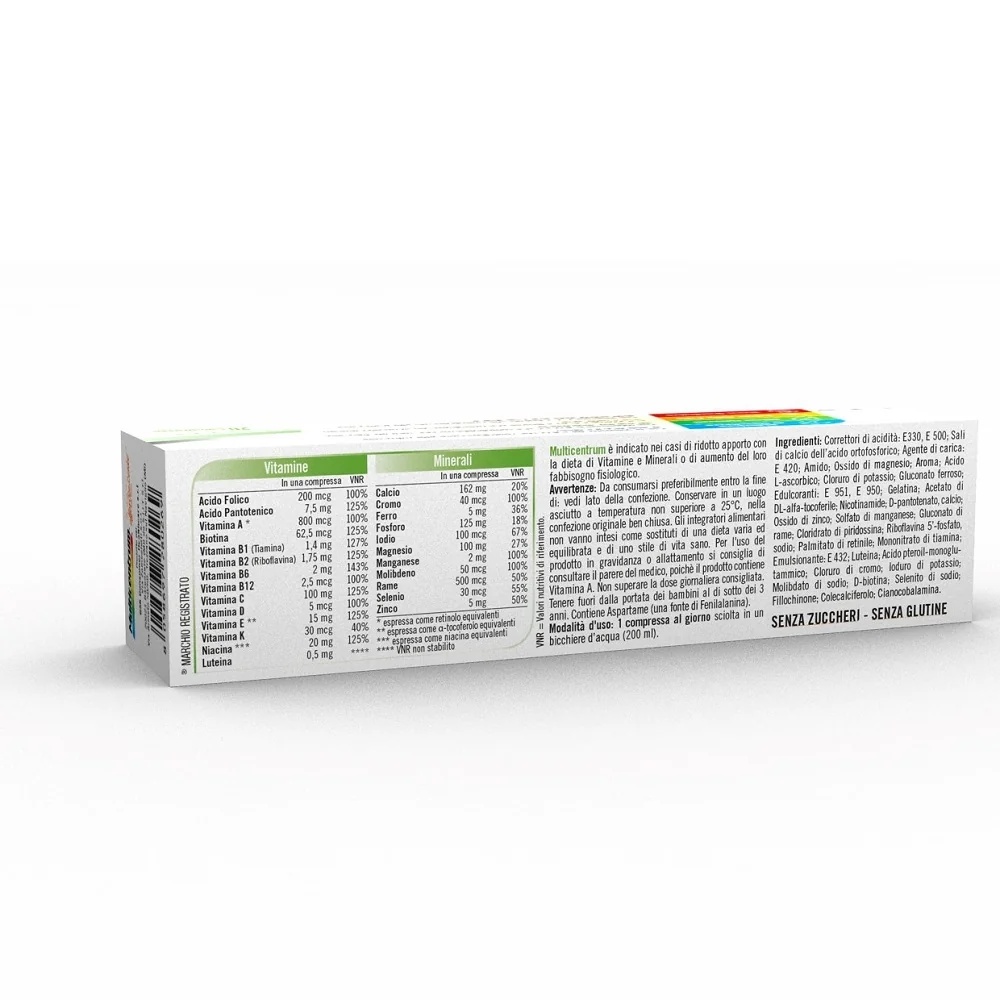 MULTICENTRUM Multicentrum Complemento dietético multivitamínico y multimineral efervescente 20 comprimidos Vitaminas