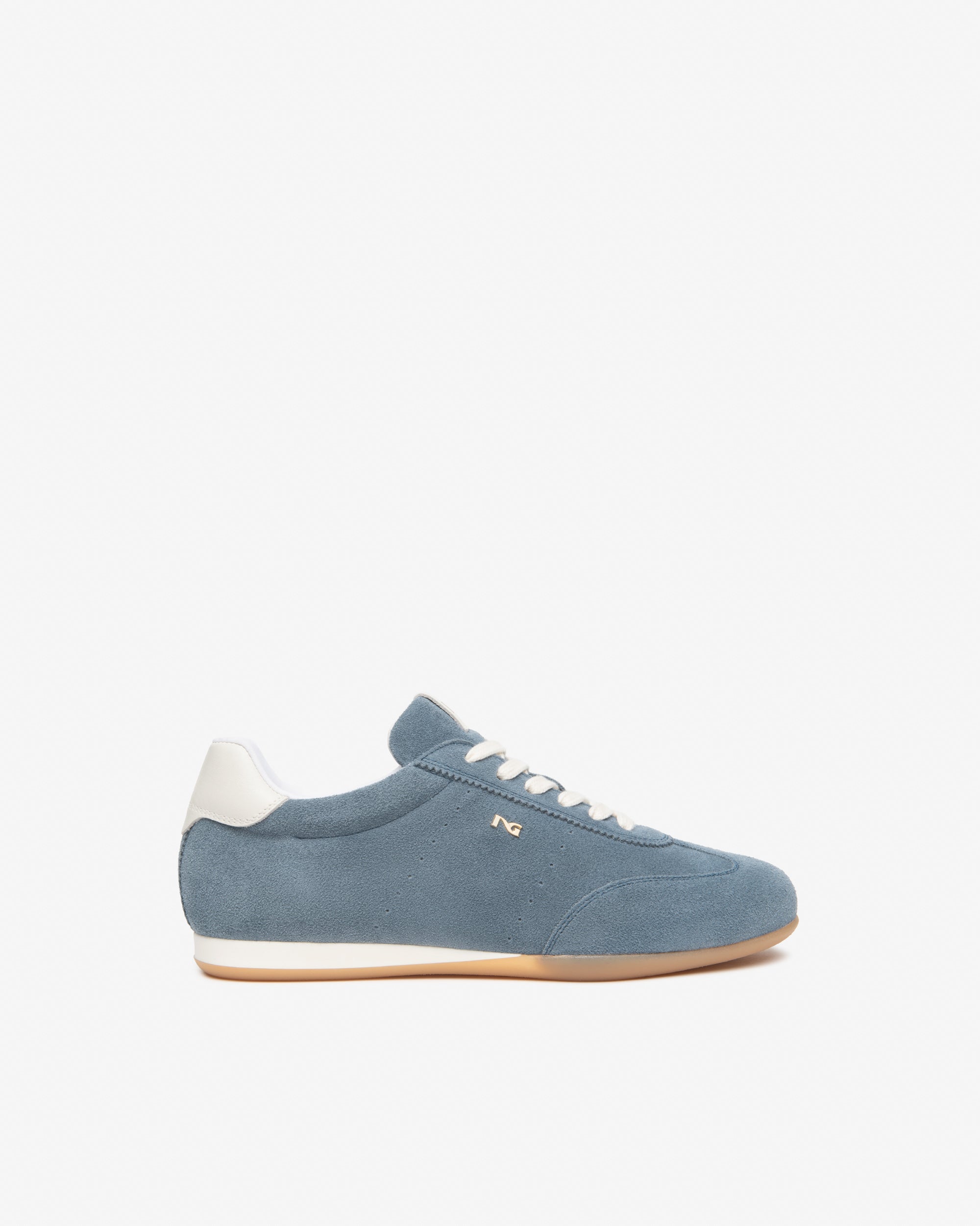  Damen-Sneaker aus Wildleder und Leder