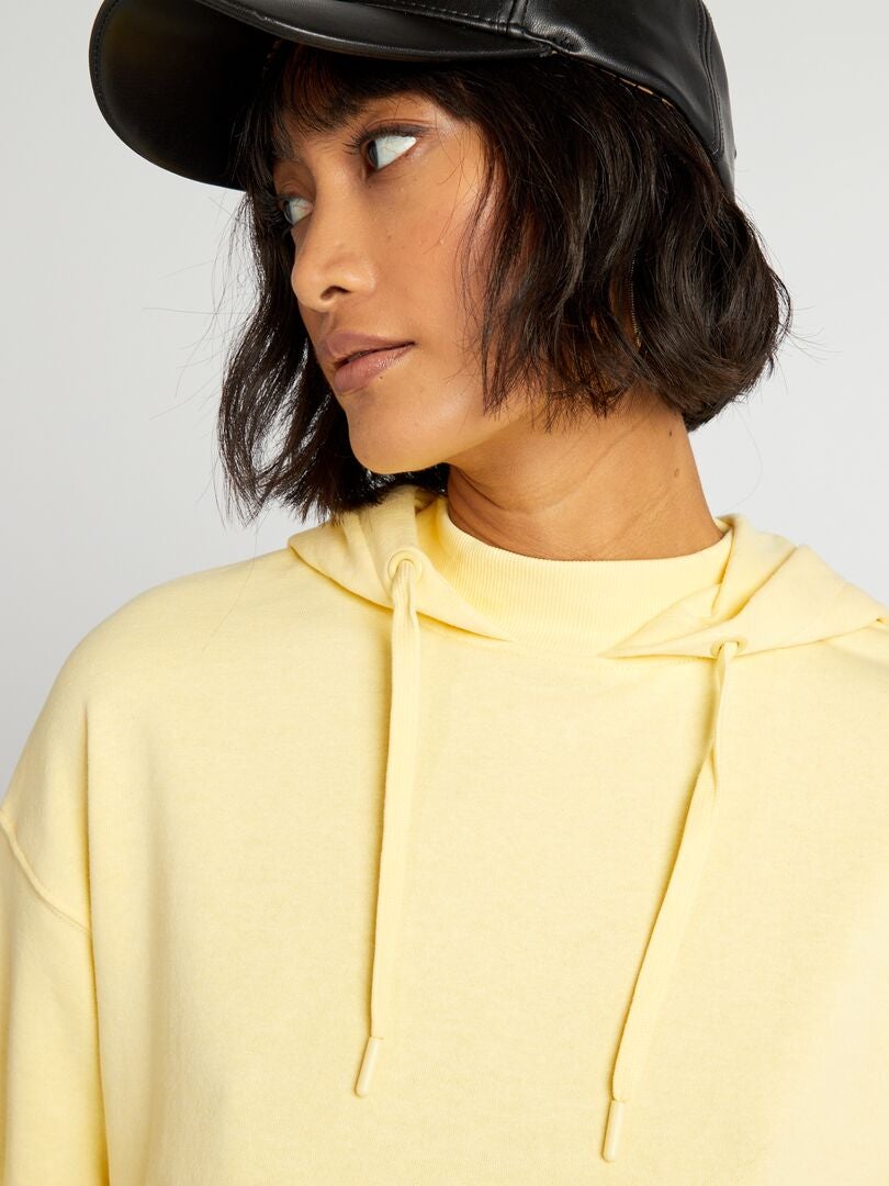 Lichtgewicht hoodie - GEEL