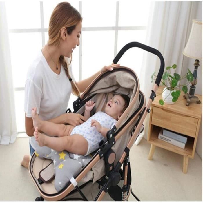 Cojín para cochecito, cojín para silla de paseo de bebé, cojín para trona de bebé, almohadilla de algodón para asiento de coche y cochecito, cálido