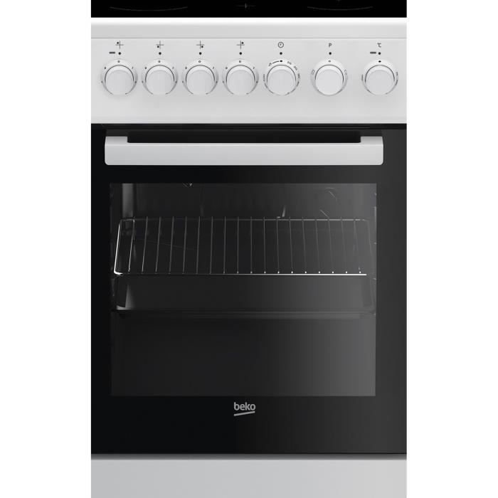 Cooker - BEKO - FSS57100GW - 4 Ceramic Hobs - 60L Convection Oven - White