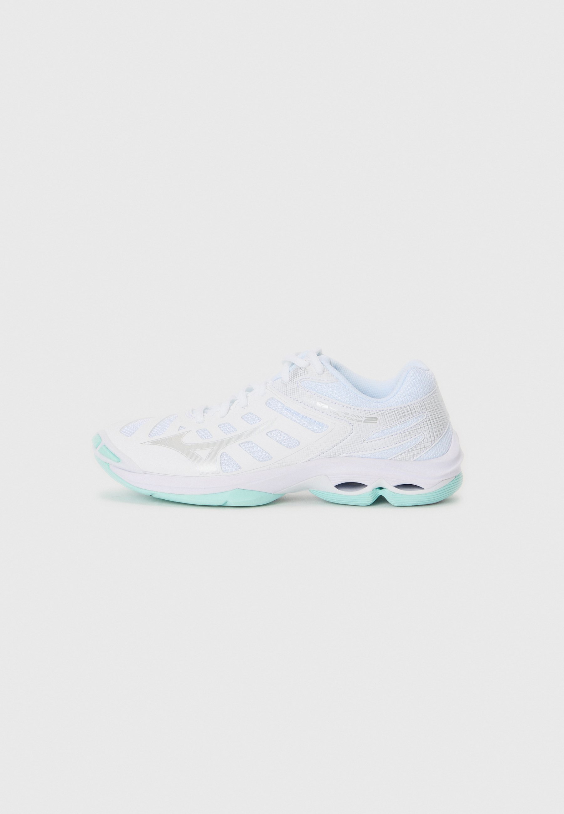 Mizuno WAVE VOLTAGE 2 - Volleybalschoenen - wit/blauwe tint