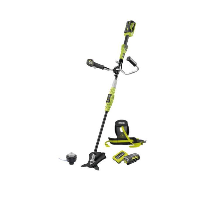 Desbrozadora RYOBI de 36 V de máxima potencia - 1 batería de 4,0 Ah - 1 cargador - RBC36X26BG2-140