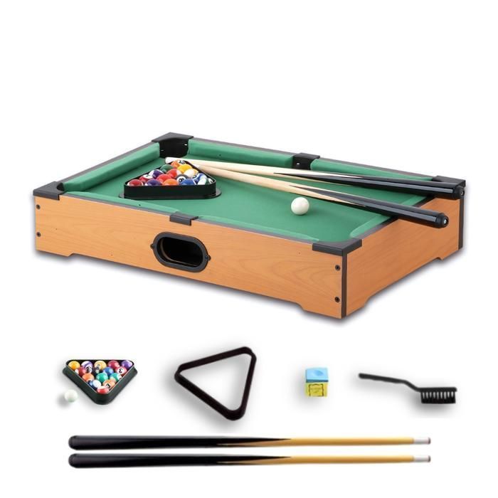 DEVESSPORT Mini Tabletop Billiards with Ball Return - Ideal for Children with Accessories.