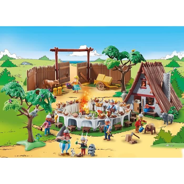 PLAYMOBIL 70931 Le banquet du village, Astérix, Personnages de la BD, Dès 5 ans