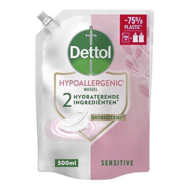 Dettol Sensitive антибактеријски гел за прање, допуна <500ml