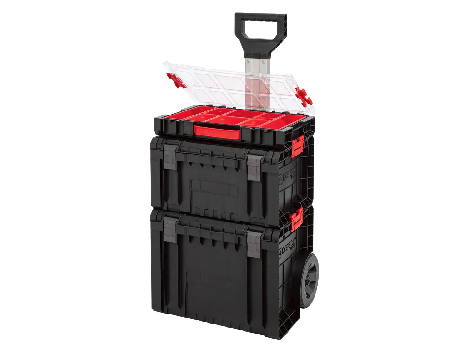 Qbrick System -työkalukärrysetti »PRO Cart + PRO Toolbox + PRO Organizer 100«
