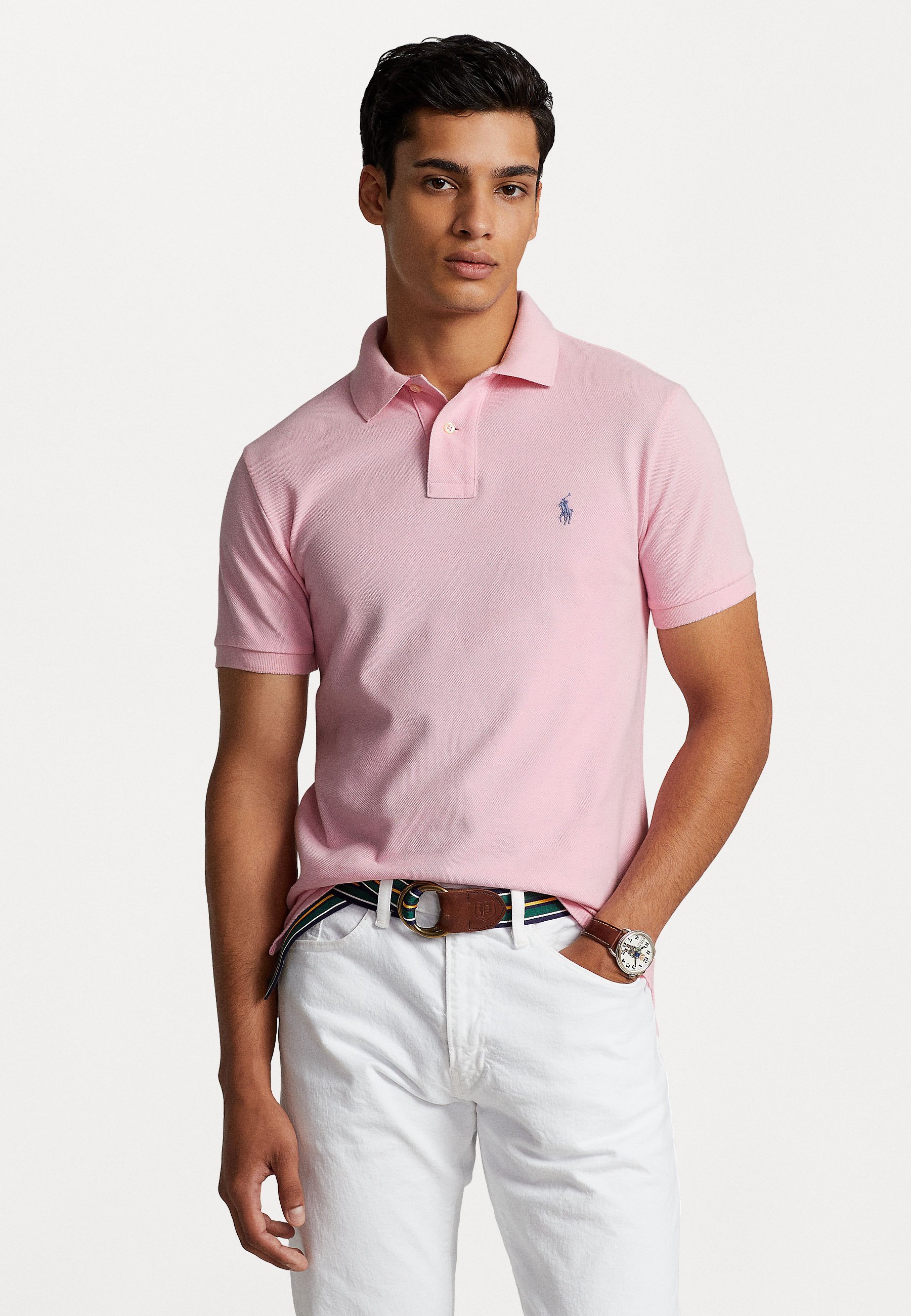Polo Ralph Lauren SLIM FIT POLO SHIRT - Polo - rosa caramello