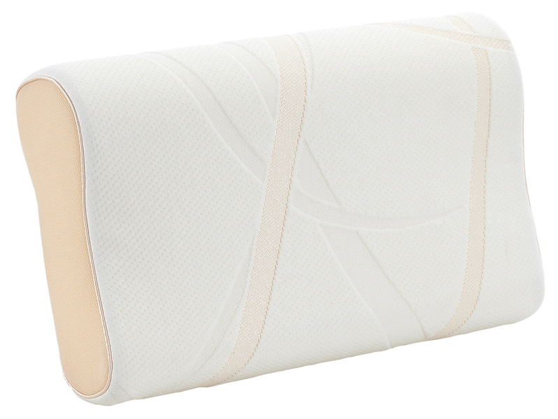 Poduszka ergonomiczna Bamboo 30x50 cm biało-beżowa