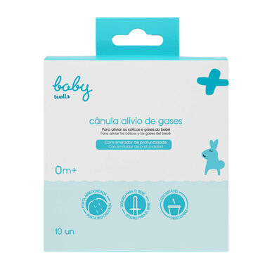 Cánula Baby Wells para aliviar los gases del bebé, suave y flexible, para el alivio de los cólicos, 10 unidades.